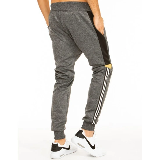 Vyriškos tamsiai pilkos sportinės kelnės Run Kelnės