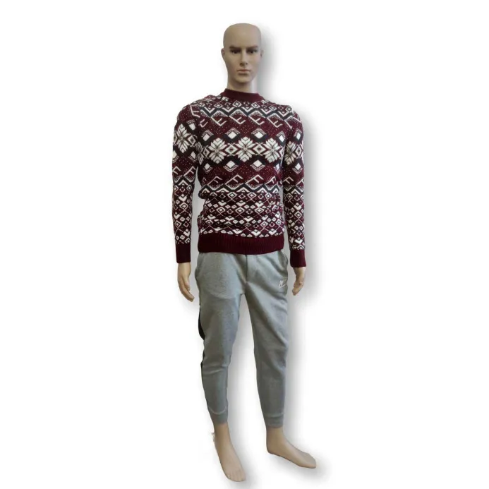 Vyriškas bordo megztinis Flake h4146