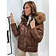 Women's brown winter jacket Doran TY4082