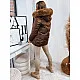 Women's brown winter jacket Doran TY4082
