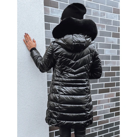 Moteriška juoda žieminė striukė Dona TY4085