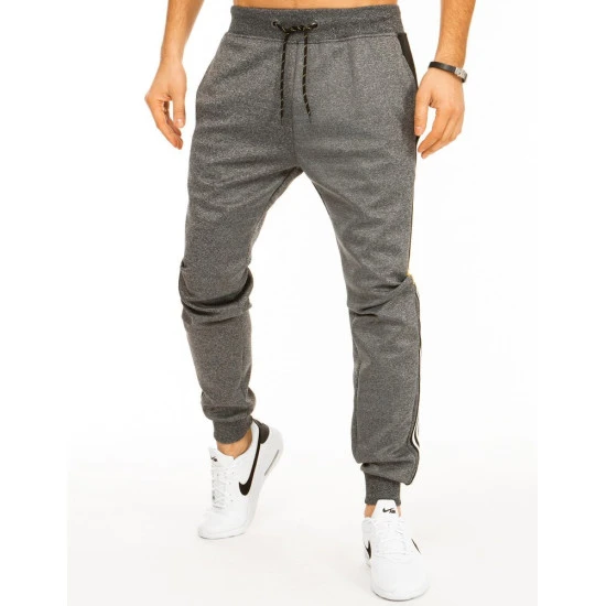 Vyriškos tamsiai pilkos sportinės kelnės Run Kelnės