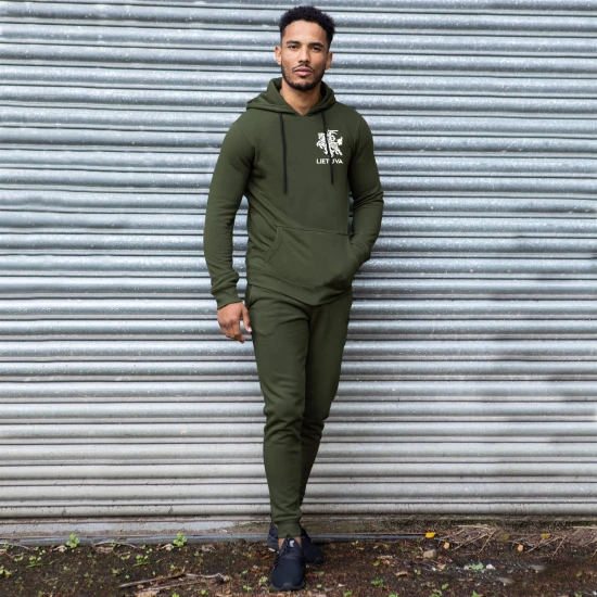 Vyriškas žalias komplektas su gobtuvu Lietuva PK3033 Premium