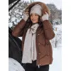 Women's brown jacket Risk TY4080