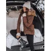 Women's brown jacket Risk TY4080