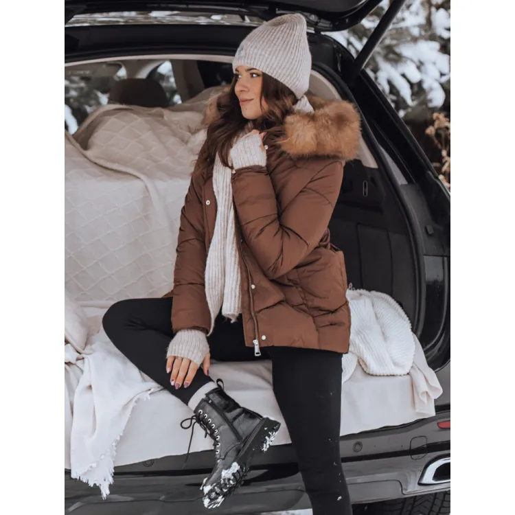 Women's brown jacket Risk TY4080