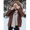 Women's brown jacket Risk TY4080