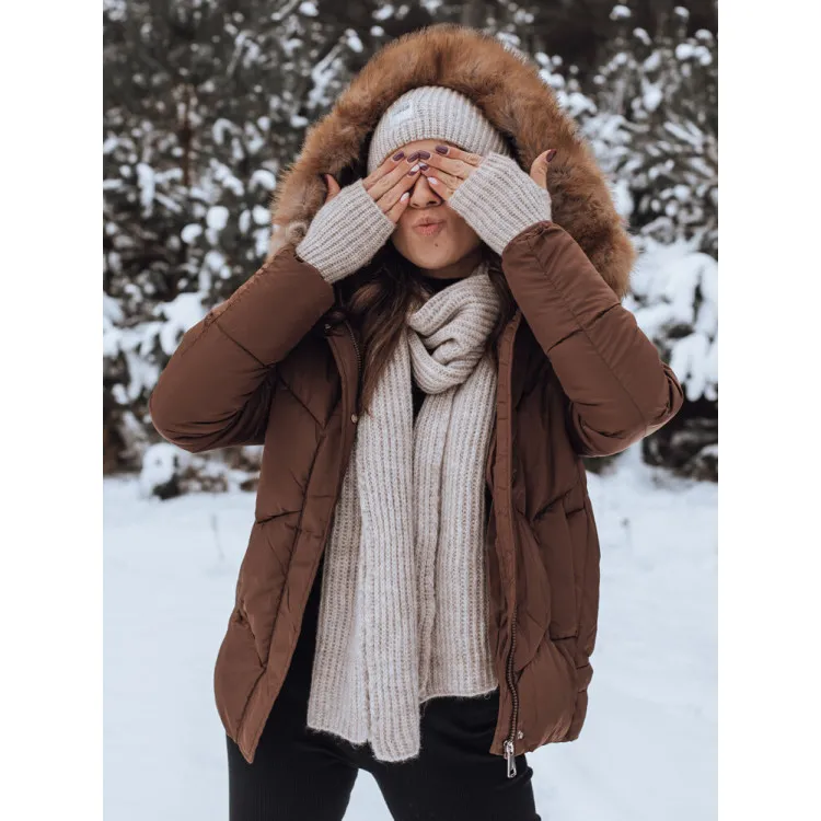 Women's brown jacket Risk TY4080
