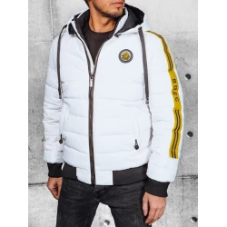 Vyriška balta dygsniuota striukė Romel