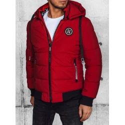 Vyriška raudona  žieminė striukė Torn