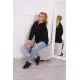 Juodos spalvos džemperis moterims Kesi 21809