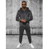 Harmaa miesten veluurisetti Style JS/8C1538 Premium