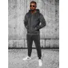 Pilkas vyriškas veliūrinis komplektas Silk JS/8C1169/29 Premium