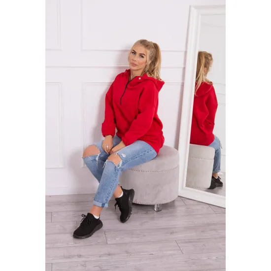 Red jumper for women Kesi 21810