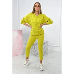 Moteriškas geltonas komplektas California