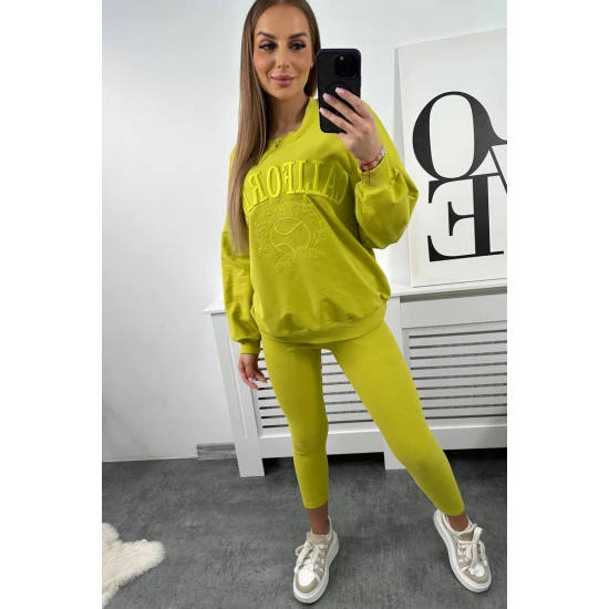 Moteriškas geltonas komplektas California 9451