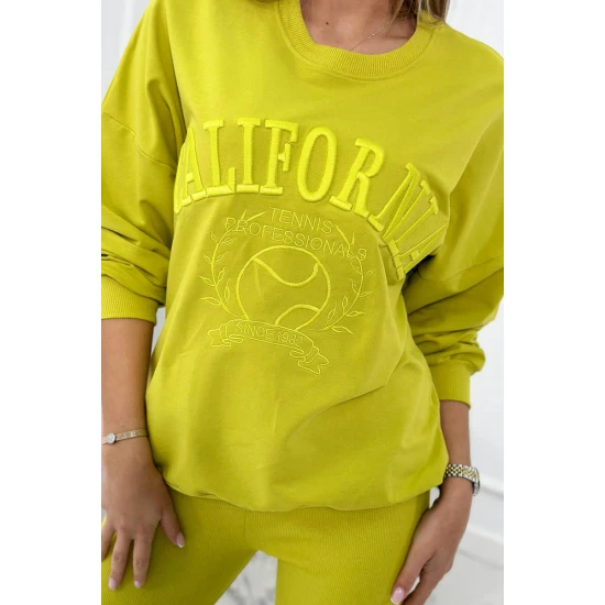 Moteriškas geltonas komplektas California 9451