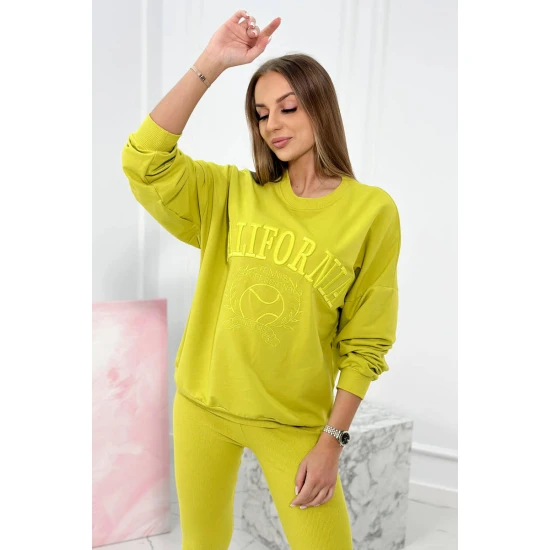 Moteriškas geltonas komplektas California 9451
