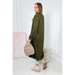 Moteriškas chaki spalvos kardiganas Longy