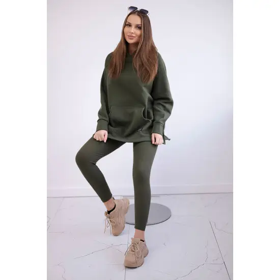 Moteriškas rusvas laisvalaikio komplektas Mocca 27856