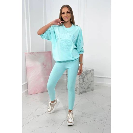 Moteriškas mėtinės spalvos komplektas California 9451