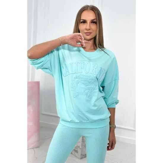 Moteriškas mėtinės spalvos komplektas California 9451