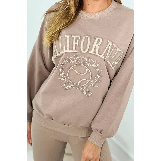 Sieviešu komplekts smilšu krāsā California 9451