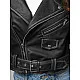 Women's black eco leather jacket Jazz JS/11Z8125