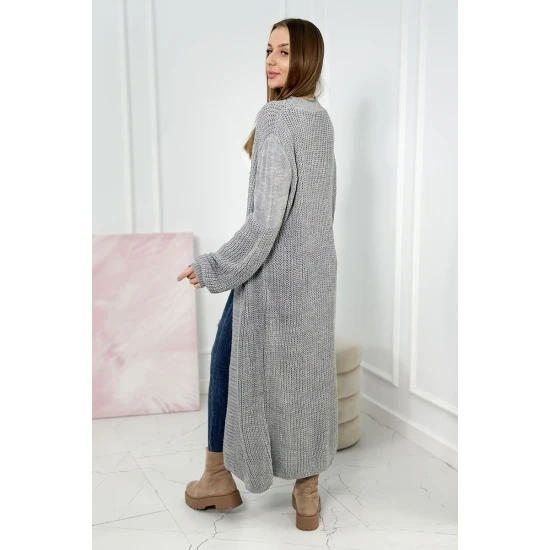 Moteriškas pilkas kardiganas Longy 19349
