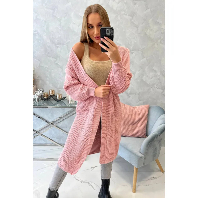 Women's pink cardigan Longy 15415