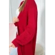 Moteriškas raudonas kardiganas Longy 15412