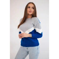 Moteriškas trispalvis megztinis Loren