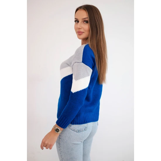 Moteriškas trispalvis megztinis Loren 19175