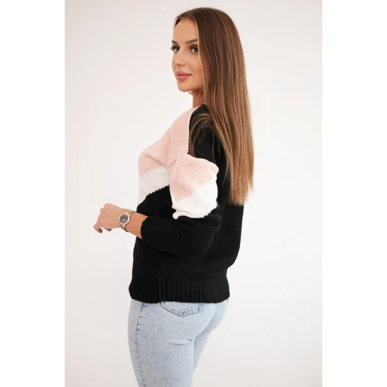 Moteriškas trispalvis megztinis Loren Megztiniai