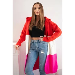 Moteriškas trispalvis kardiganas Mune