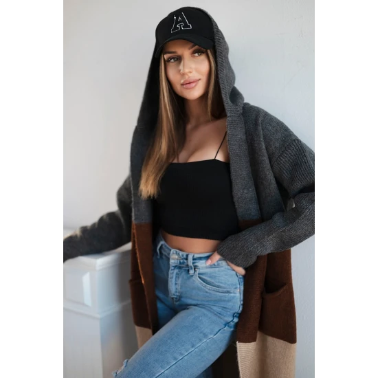 Moteriškas trispalvis kardiganas Mune Megztiniai