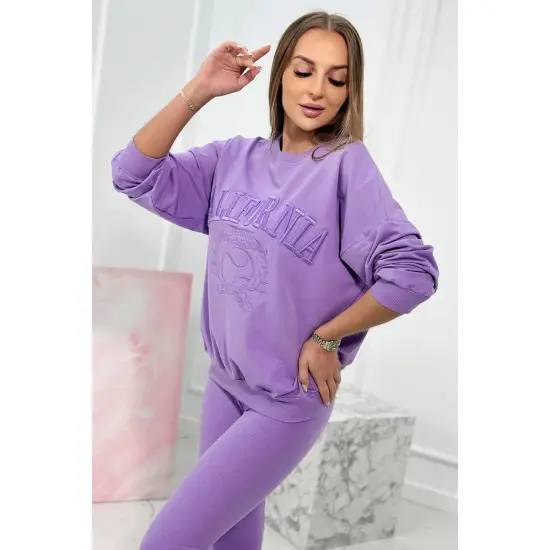 Moteriškas violetinis komplektas California 9451