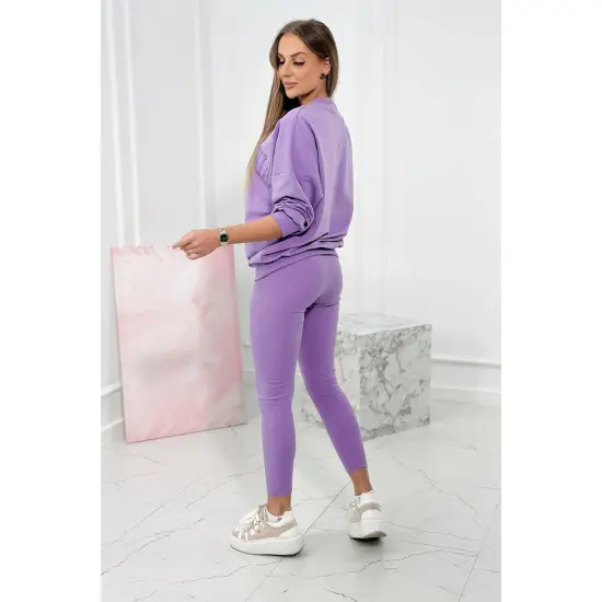 Moteriškas violetinis komplektas California 9451