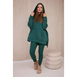 Moteriškas žalias laisvalaikio komplektas Mocca