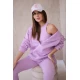 Trijų dalių moteriškas violetinis komplektas Sitin