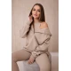 Trijų dalių moteriškas smėlio spalvos komplektas Sitin