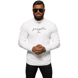 Vyriškas baltas megztinis Gangster