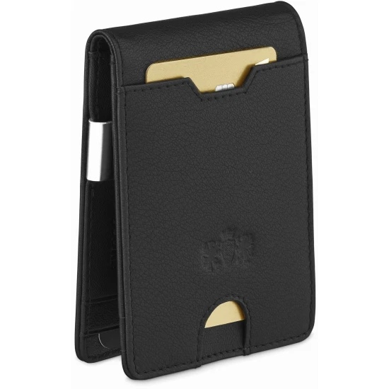 Vyriška piniginė iš natūralios odos Noah (juoda) ZG-N4-F7 Premium