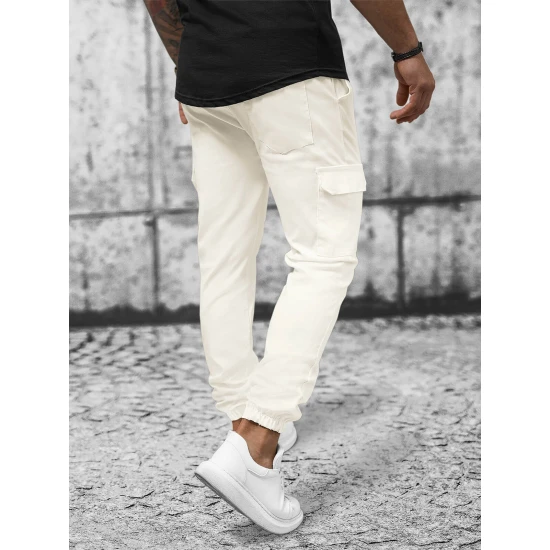 Vyriški gelsvi jogeriai Ecru O/P4051