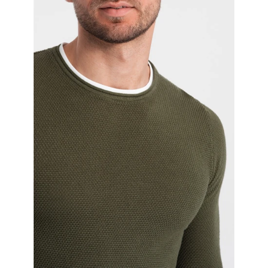 Vyriškas chaki megztinis Dinoro V7 OM-SWSW-0103