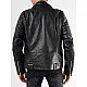 Men's black eco leather jacket Imen TX4682