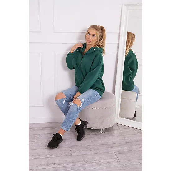 Green jumper for women Kesi 21805