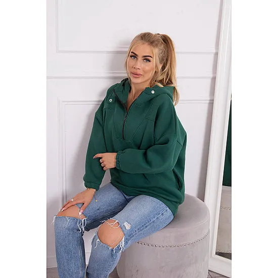 Green jumper for women Kesi 21805