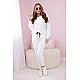 Women's white velour set Softy