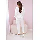 Women's white velour set Softy 27953